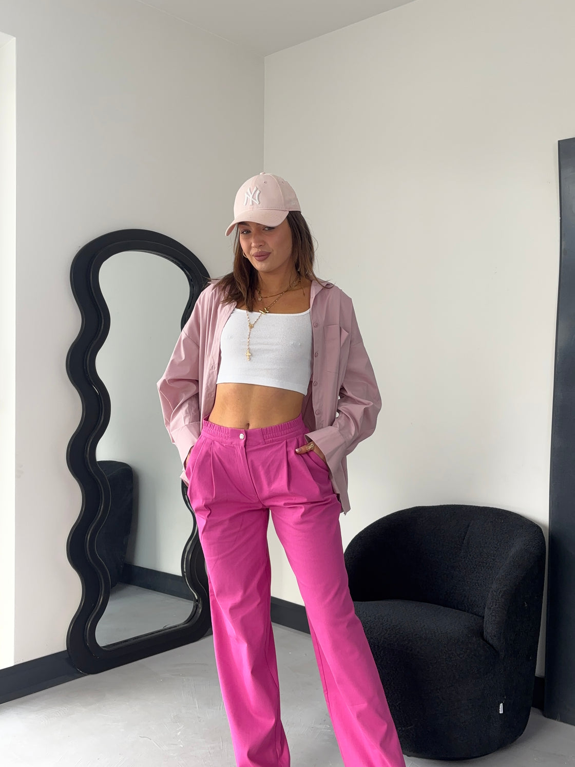 Spodnie Damskie Model Pink