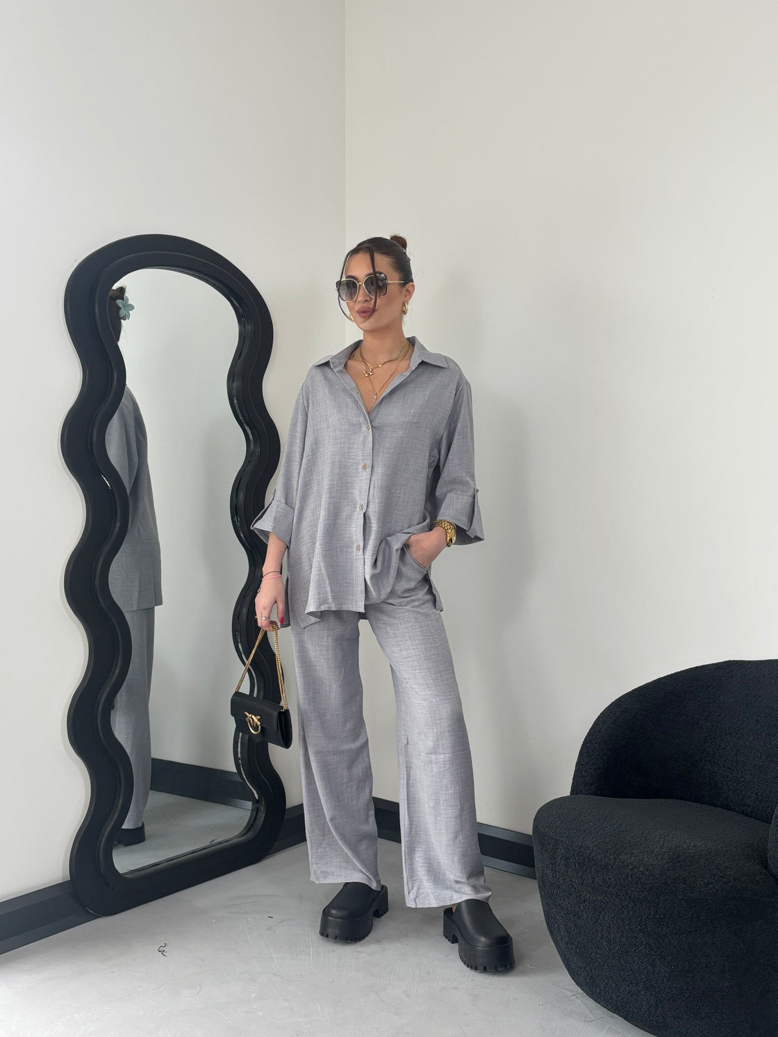Spodnie Komplet Grey