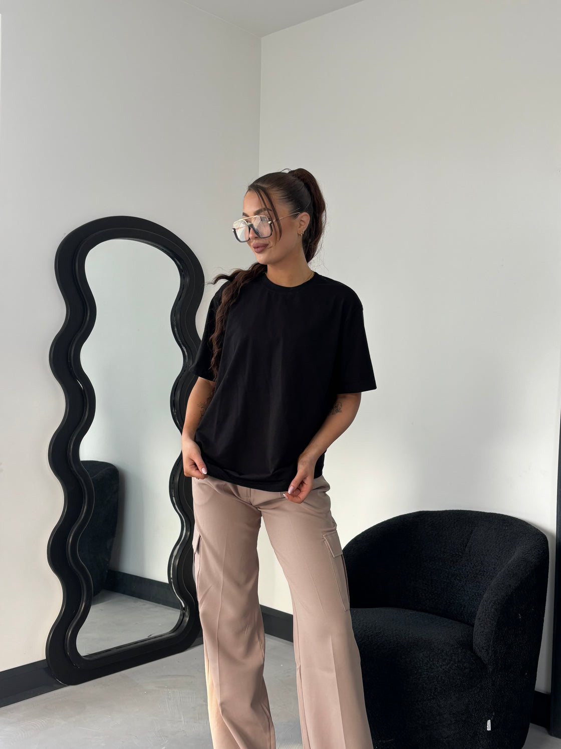 T-shirt Damski Black
