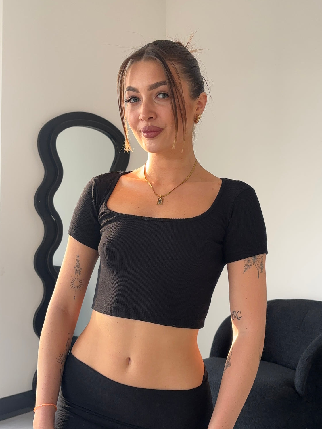 T-shirt Damski Black