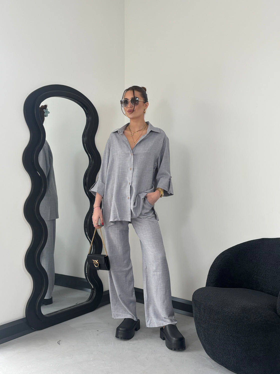 Spodnie Komplet Grey