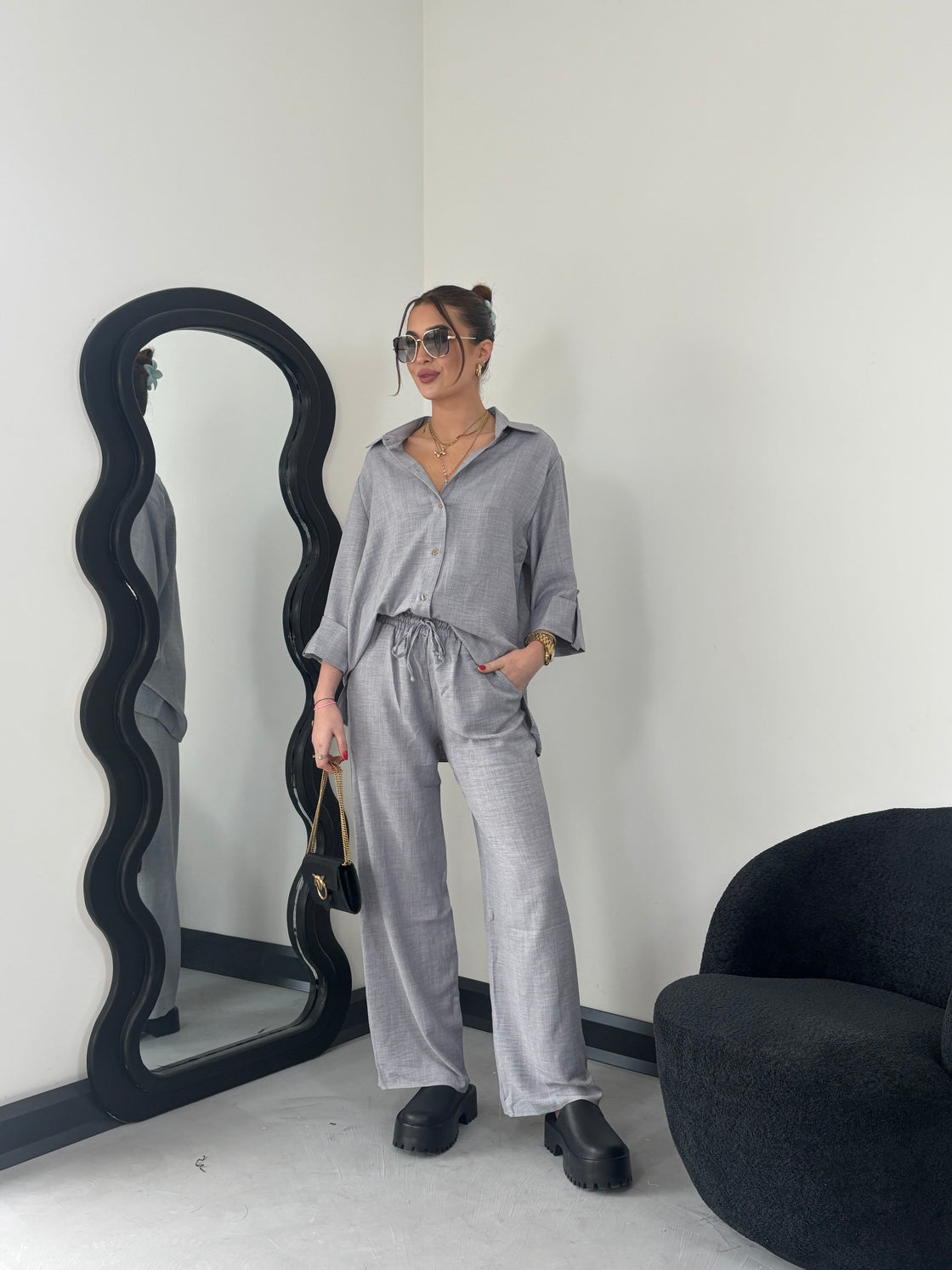 Spodnie Komplet Grey
