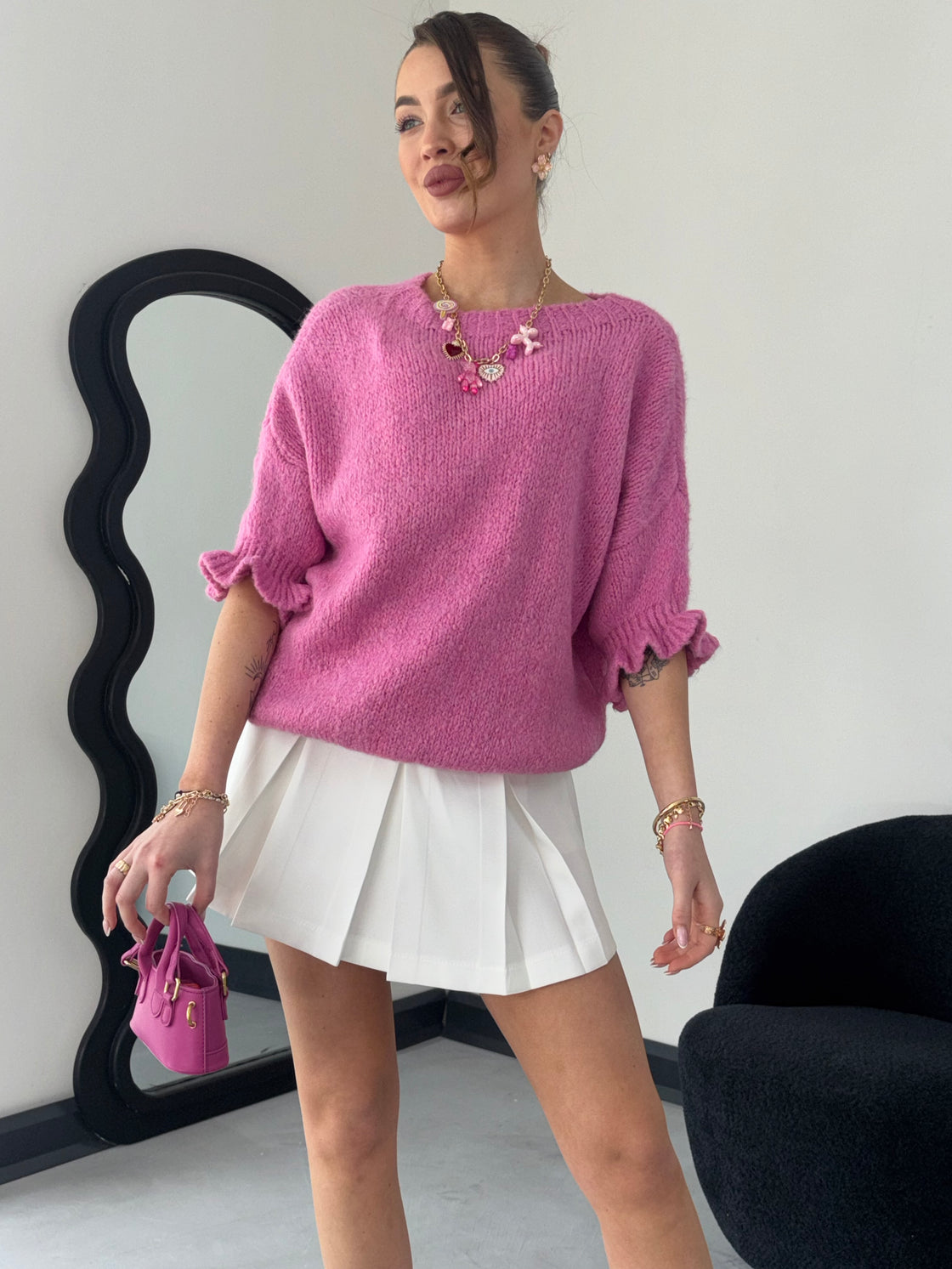 Sweter Damski Pink